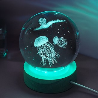 Veilleuse boule de crystal Aqualys