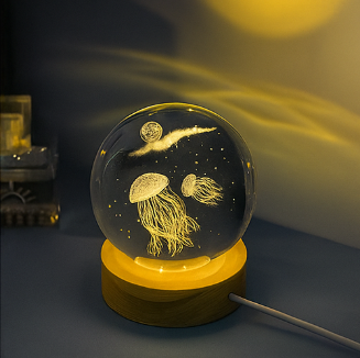 Veilleuse boule de crystal Aqualys